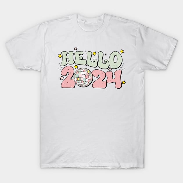 hello 2024 T-Shirt by MZeeDesigns